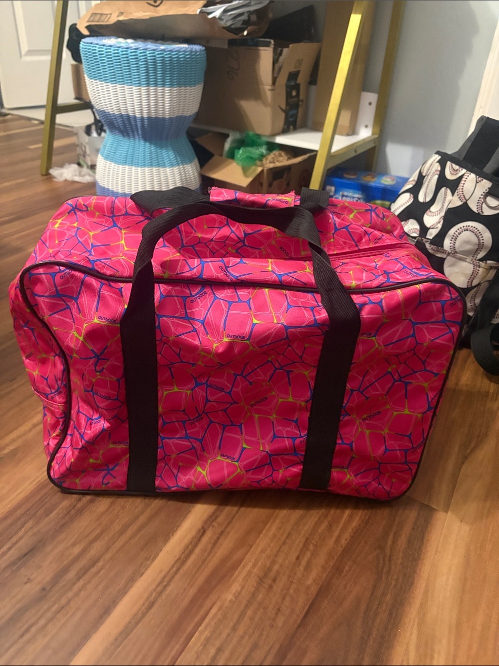 Pink Outdoor brand sewing machine bag